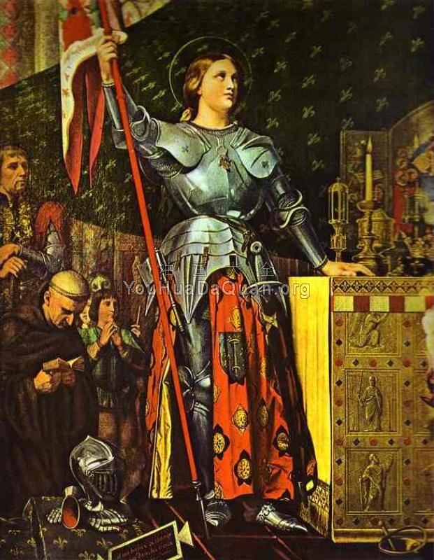 Joan of Arc on Corronation of Charles VII in the Cathedral of Reim - 让·奥古斯特·多米尼克·安格尔